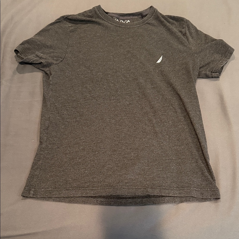 Nautica Men's Dark Gray Short Sleeve Tee